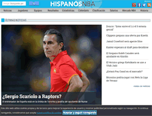 Tablet Screenshot of hispanosnba.com